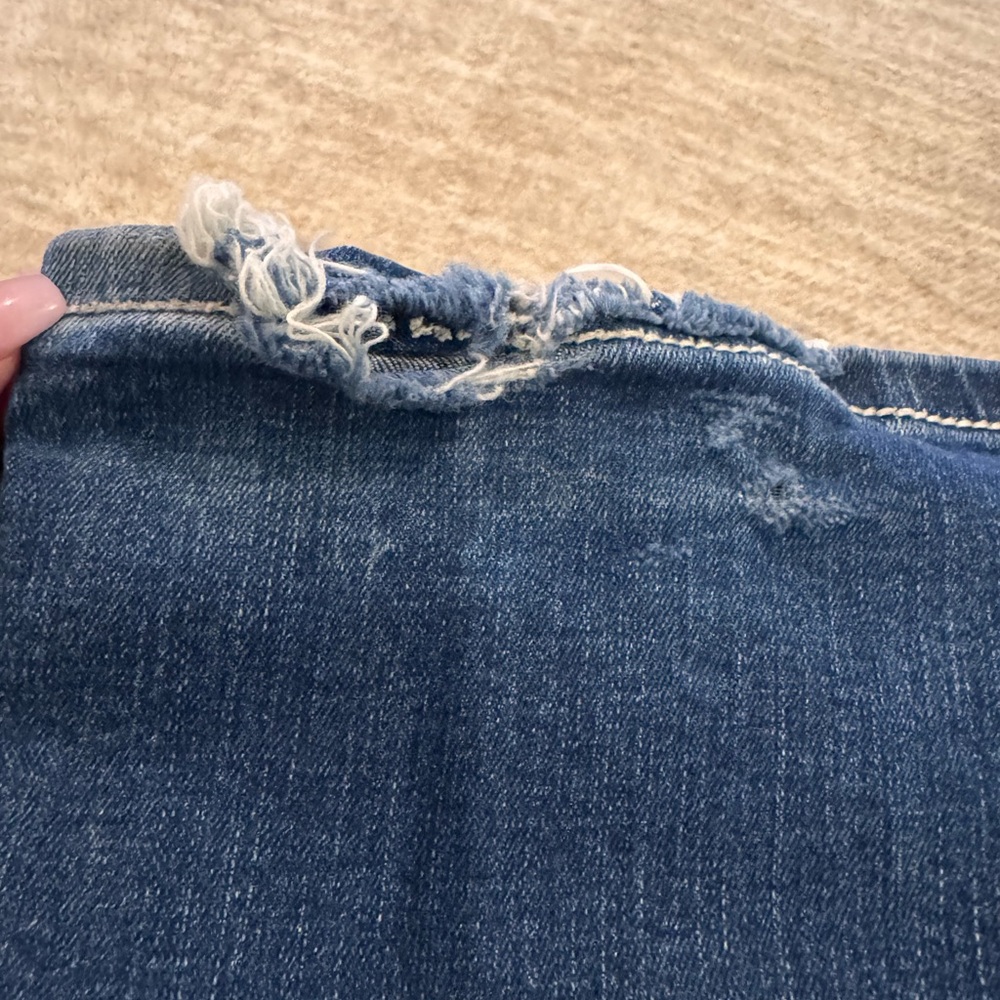 Miss Me Bootcut Jeans Size 32 | Embellished Cross Pockets | Distressed Hem - Picture 2 of 6